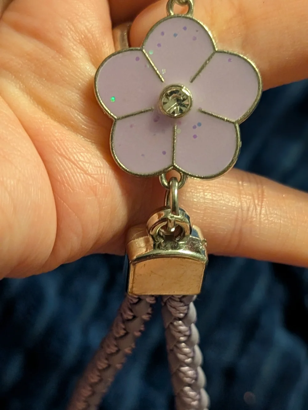 🦋 Pink Flower Tassel Phone Charm – Women Accessories